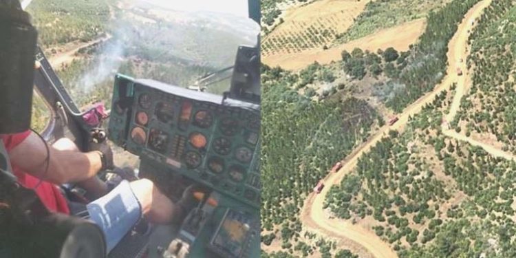 Manisa’da orman yangını… Kısmen denetim altına alındı!