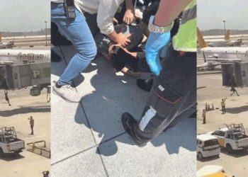 Sabiha Gökçen Havalimanı’nda aprona atlayan baba ve oğul hudut dışı edildi