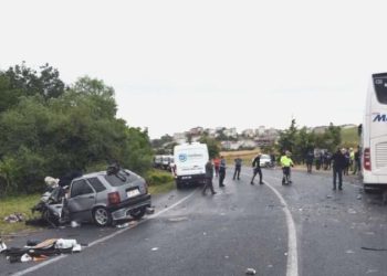 Tekirdağ’da feci kaza… Şoför öldü, 3 kişi yaralandı