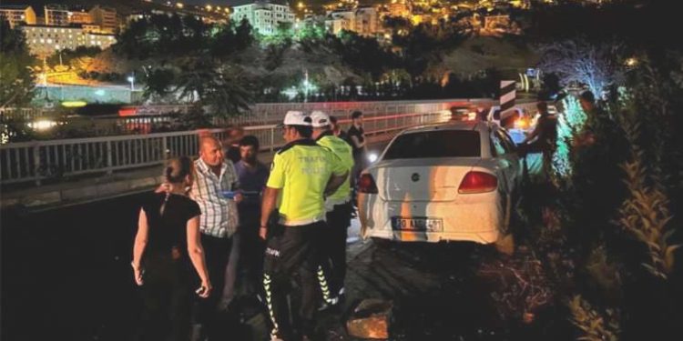 Tunceli’de araç köprü üzerinde kaza yaptı: Şoför kayıp
