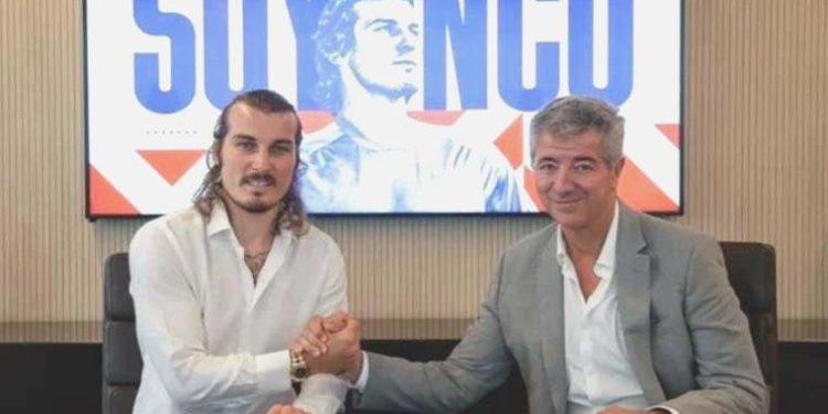 Atletico Madrid, Çağlar Söyüncü’yü basına tanıttı