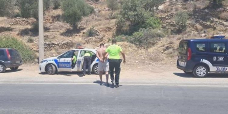 Bodrum’da hareketli anlar: Yangın çıkarıp, kendini boğmaya çalıştı