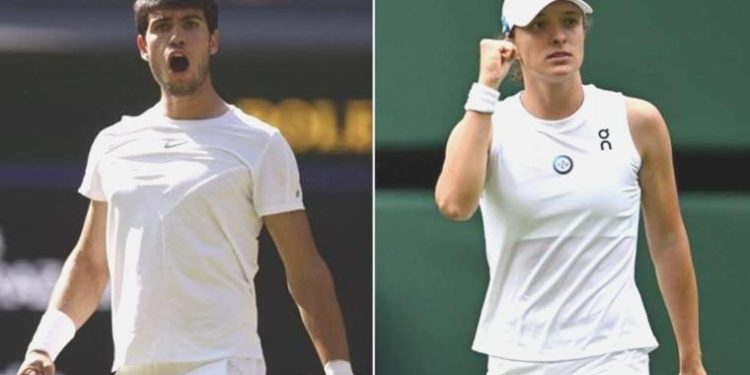 Carlos Alcaraz ile Iga Swiatek Wimbledon’da kusur yapmadı