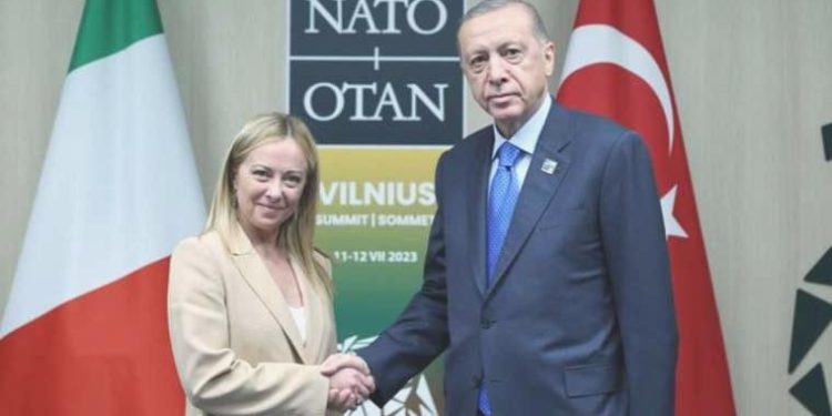 Cumhurbaşkanı Erdoğan, İtalya Başbakanı Meloni ile görüştü