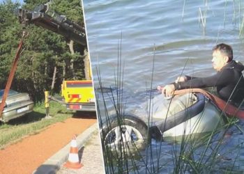 Dalgın şoförün fotoğrafla imtihanı: Doğayı çekmek isterken aracı dereye uçtu