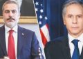 Dışişleri Bakanı Hakan Fidan ABD’li mevkidaşı Blinken ile görüştü