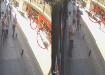 Ehliyetsiz şoför kaldırımdaki yayalara çarptı: 1’i ağır 2 kişi yaralandı!