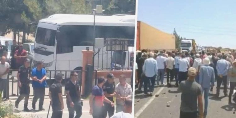 Elektrik kesintilerine karşı yol kapatma aksiyonu yapan 17 çiftçi adliyeye sevk edildi