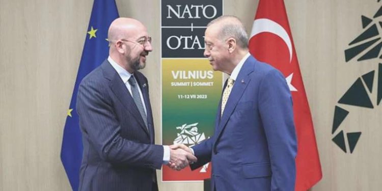 Erdoğan, Avrupa Kurulu Lideri Michel ile görüştü