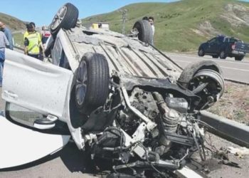 Erzurum’da dehşetli kaza… 1 kişi öldü, 7 kişi yaralandı!