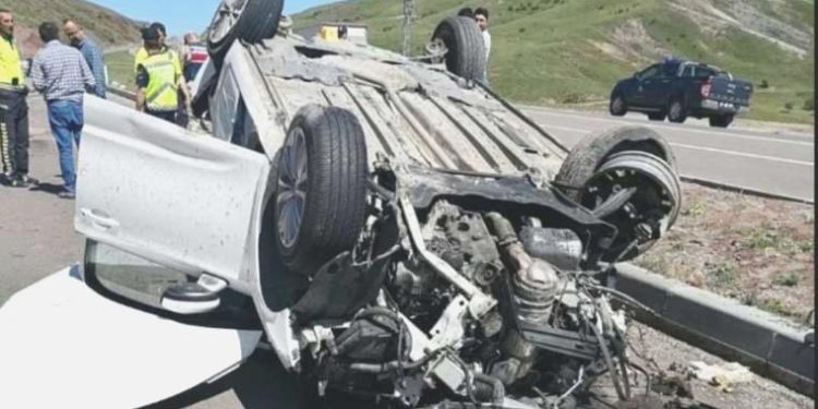 Erzurum’da dehşetli kaza… 1 kişi öldü, 7 kişi yaralandı!