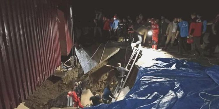 Giresun’da sağanak sonrası fabrikada göçük: 2 emekçi kurtarıldı, 1 kişi mahsur