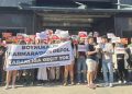 Marmara Üniversitesi öğrencilerinden Boynukalın’a protesto