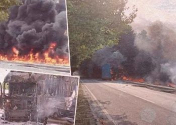 Sakarya’da müthiş kaza: Tır bomba üzere patladı, facianın eşiğinden dönüldü