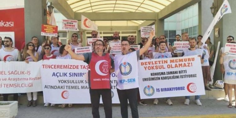 Sıhhat işçileri iş bıraktı: Memurlar açlık, yoksulluk ve sefalete mahkum edildi