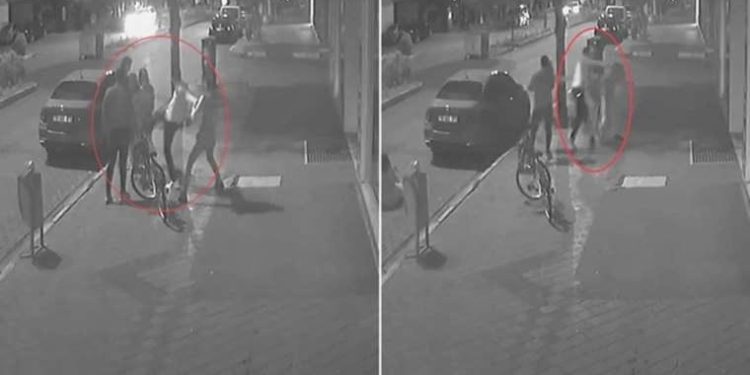 Sokak ortasında 2’si bayan 3 garsonu darbettiler!