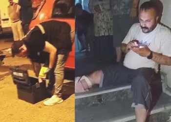Sultangazi’de enteresan anlar: Bacağından silahla vuruldu, cep telefonuyla oynamaya devam etti