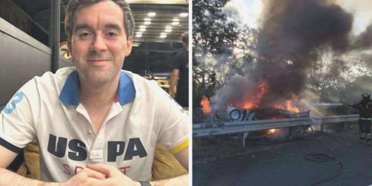 Tekirdağ’da feci olay: Takla atarak yanan araçta hayatını kaybetti