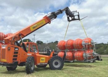 Teksas-Meksika sonuna yüzen bariyer kurulumuna başlandı