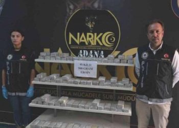 Adana’da tırda 41 kilo 500 gram eroin ele geçirildi