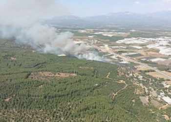 Antalya’nın iki ilçesinde orman yangını