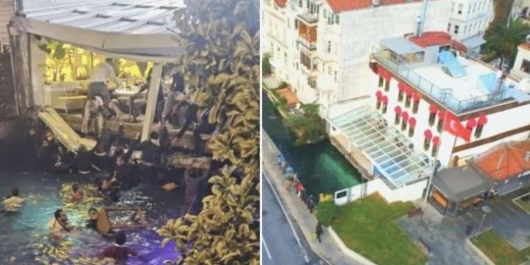 Bebek’te iskelenin çökme anına ilişkin imajlar ortaya çıktı: 25 kişi yemek yerken denize düştü!