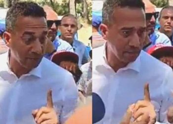 CHP’li Ali Uzman Başarır, Akbelen’de kendisini protesto eden yurttaşa parmak salladı