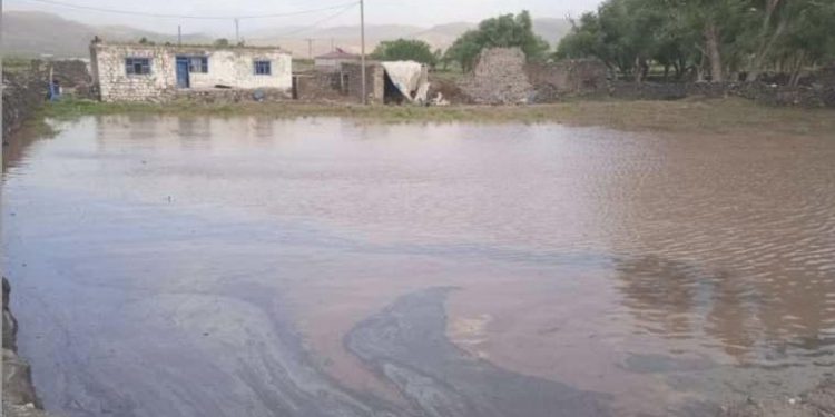 Doğubayazıt’ta sağanak sele neden oldu… Topraklar ve meskenler su altında kaldı!