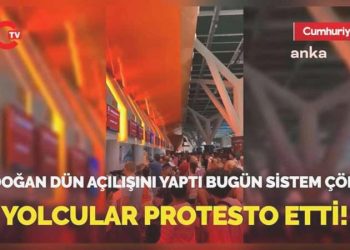 Erdoğan dün açılışını yaptı bugün sistem çöktü: Yolcular birçok sebepten mağdur oldu!