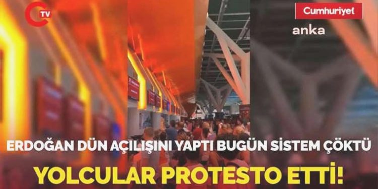 Erdoğan dün açılışını yaptı bugün sistem çöktü: Yolcular birçok sebepten mağdur oldu!
