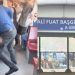 Hareket halindeki tramvayda dehşet: Bıçakla saldırdı!