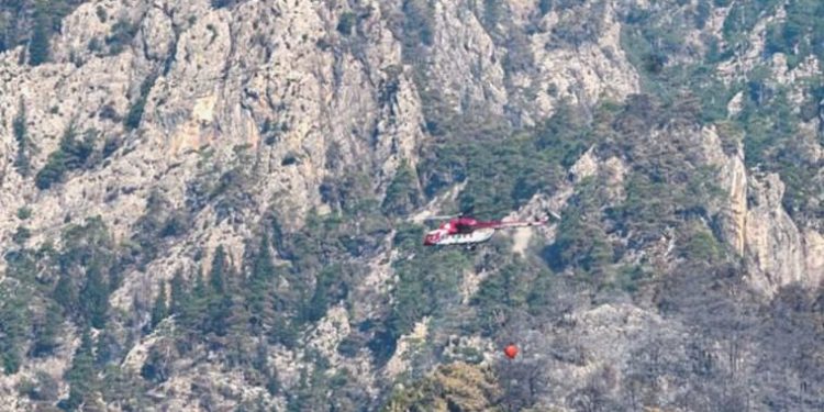 Kemer’deki orman yangını 5’inci gününde