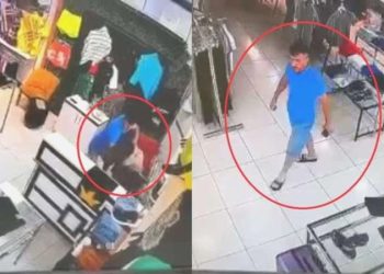 Mağazada dehşet imajlar: Bayanı öldüresiye darbetti