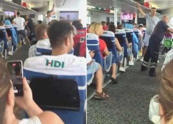 Marmara Denizi’nin ortasında dehşet dolu anlar