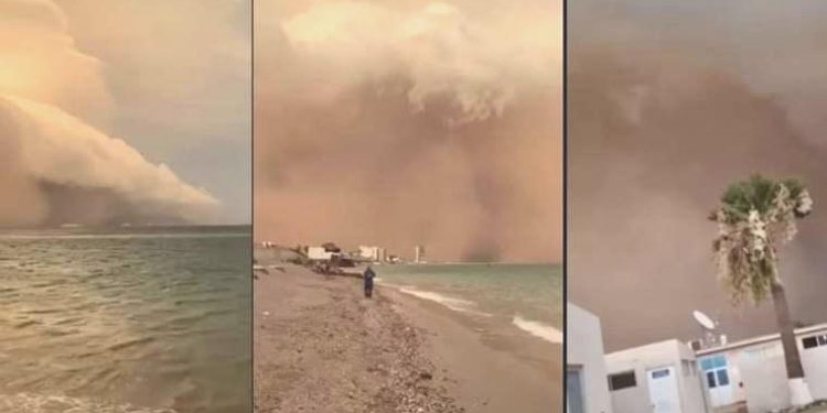 Meksika’da gerçekleşen kum fırtınası elektrik kesintilerine yol açtı