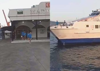 Rodos’tan tahliye edilenler Marmaris’e getirildi