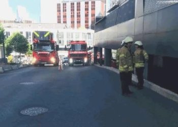 Sarıyer’de iş merkezinde yangın!