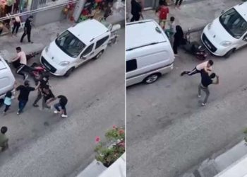 ‘Yan bakma’ hengamesinde sokak ringe döndü!