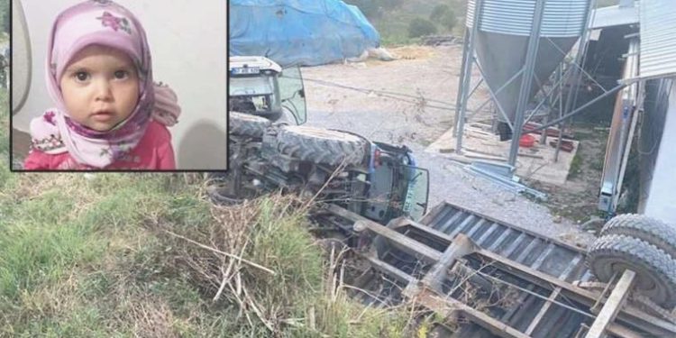 2,5 yaşındaki Merve Parıltı traktörün altında kaldı!