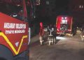 Aksaray’da 8 katlı apartmanda korkutan yangın!