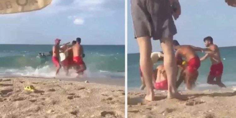 Arnavutköy’de ‘denize girme’ hengamesi