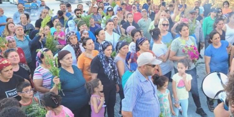 Dikmece köylüleri tarım ve zeytinlik yerleri için direniyor: Yer farklı, coplatan vali birebir