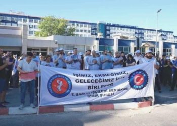 Ege Üniversitesi Hastanesi çalışanları iş bıraktı