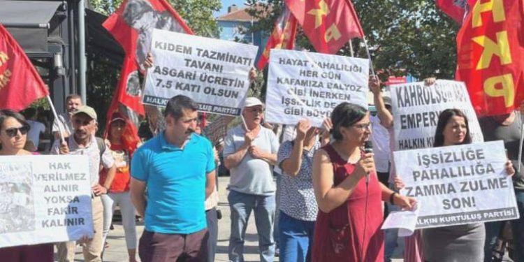 HKP’den artırım protestosu: AKP; işsizlik, pahalılık, artırım, zulüm demektir