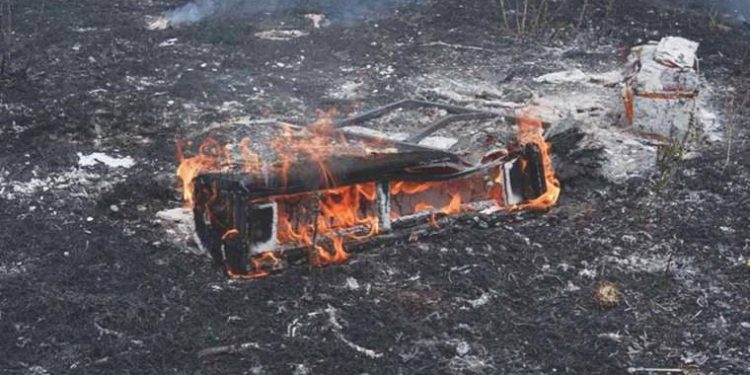 Pes dedirten olay: Otluk alanda yakılan çekyatlar yangına sebep oldu