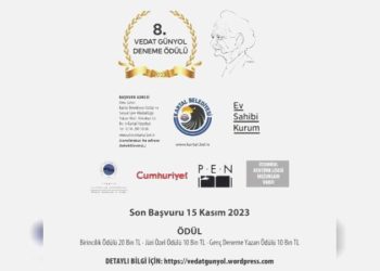 Vedat Günyol 8. Deneme Mükafatı yarışı için müracaatlar başladı
