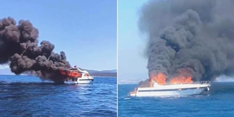 Yatta korkutan yangın: 8 kişi kurtarıldı!