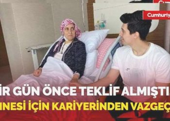 27 yaşındaki futbolcudan alkışları toplayan hareket: Annesine donör olmak için mesleğinden vazgeçti