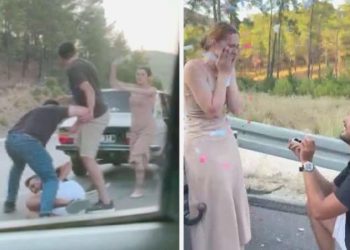 Antalya’daki yol hengamesinden ‘evlilik teklifi’ çıktı