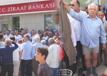 Çiftçilerden Ziraat Bankası önünde oturma hareketi: ‘Almadıkları bir donumuz kaldı’